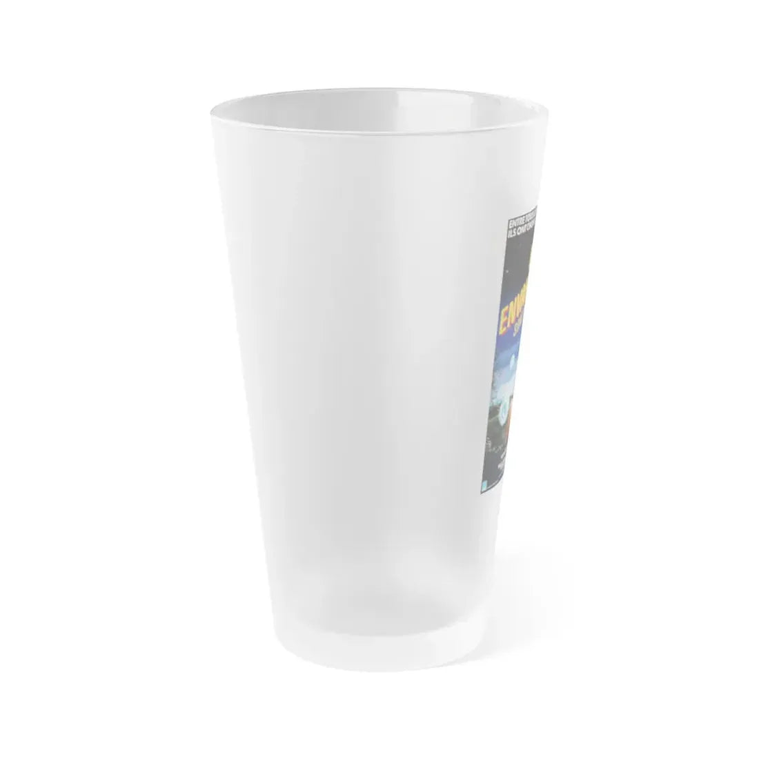 STRANGE INVADERS (FRENCH) 1983 Movie Poster - Frosted Pint Glass 16oz - Go Mug Yourself