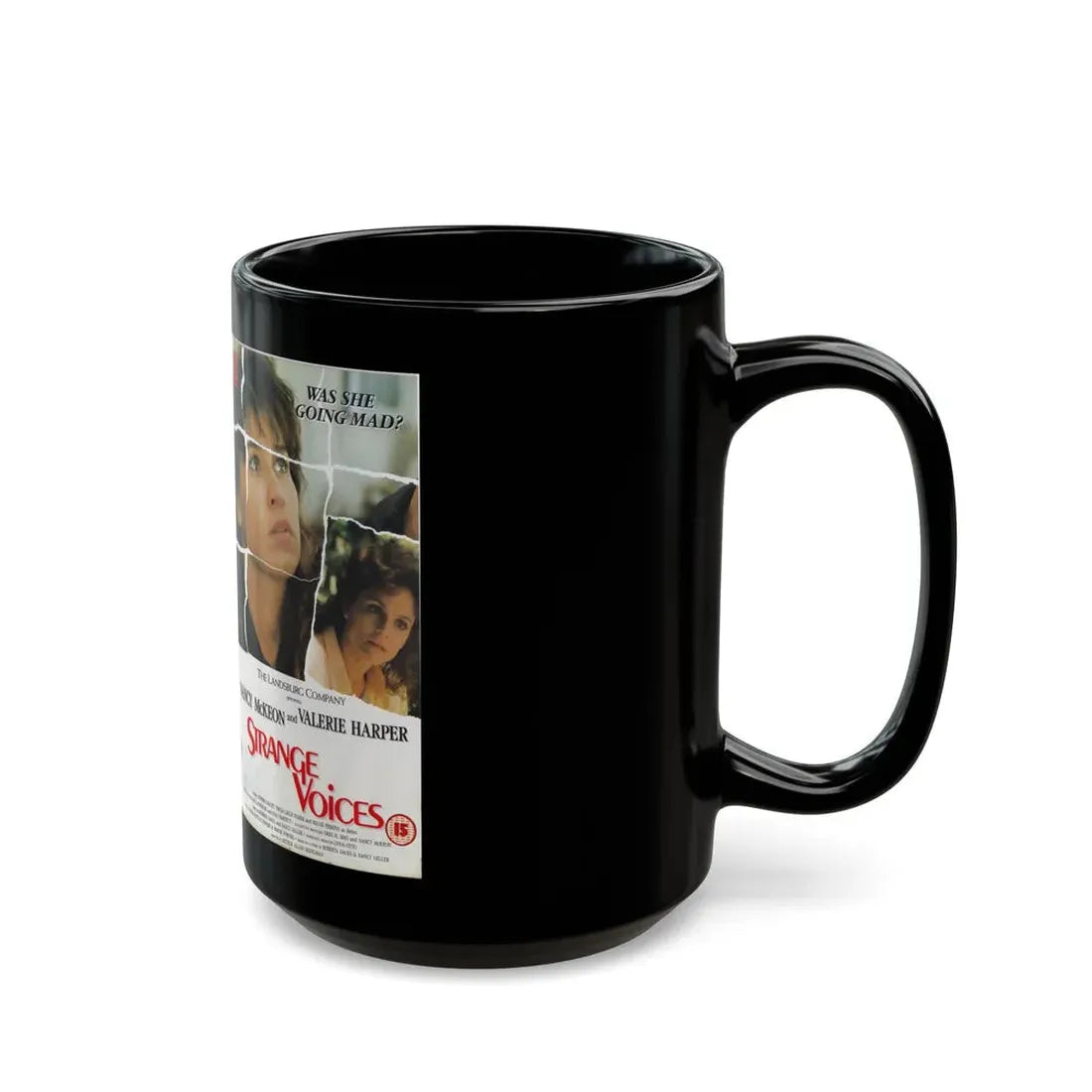 STRANGE VOICES VALERIE HARPER (VHS COVER) - Black Coffee Mug - Go Mug Yourself