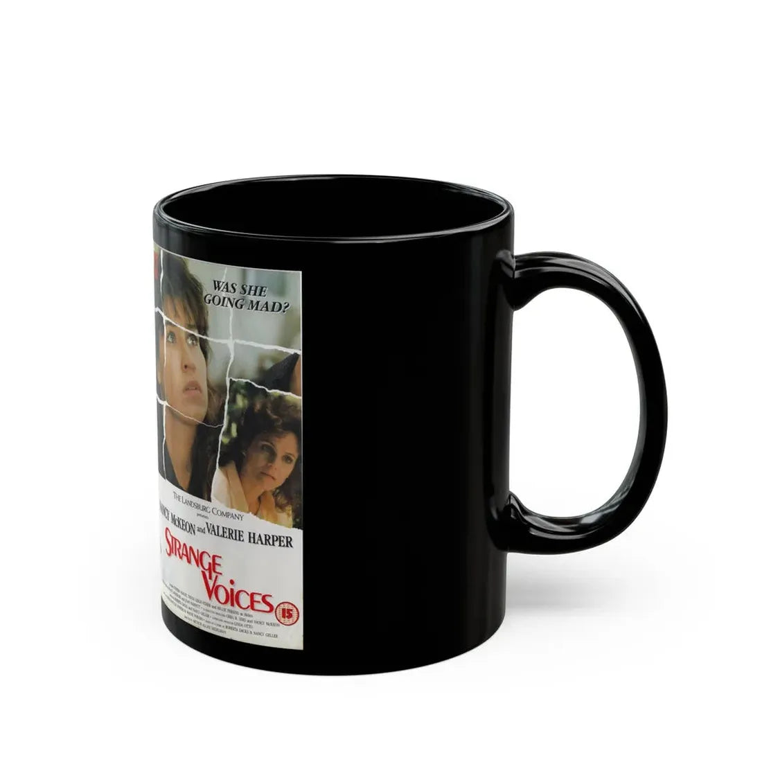 STRANGE VOICES VALERIE HARPER (VHS COVER) - Black Coffee Mug - Go Mug Yourself