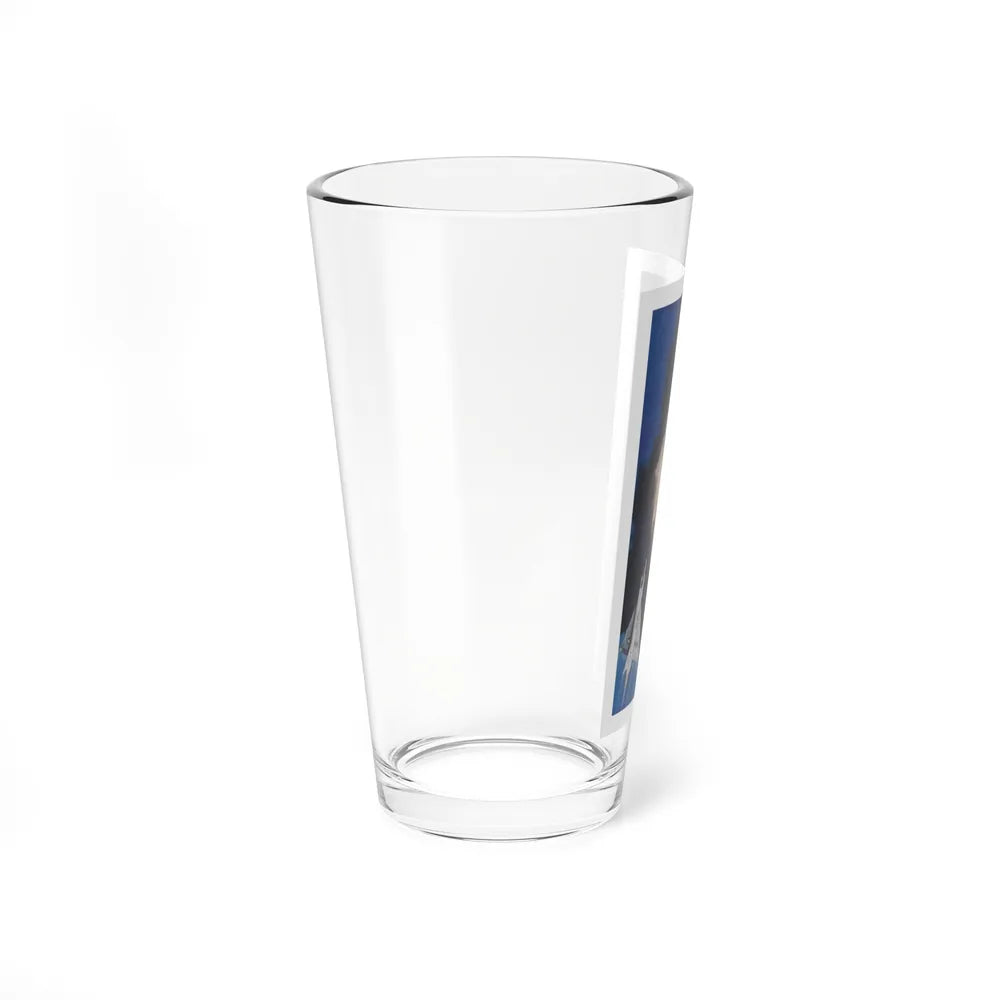 Stranger In The Sky by Pat Frank, The Saturday Evening Post, 1957 (Magazine Illustration) Pint Glass 16oz - Go Mug Yourself