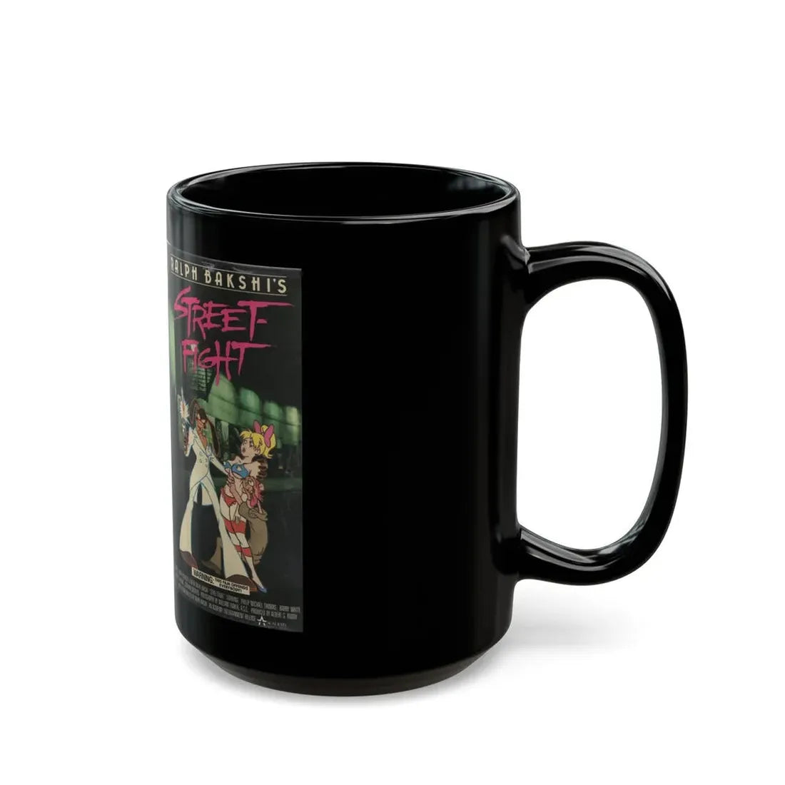 STREET FIGHT RALPH BASKHIS (VHS COVER) - Black Coffee Mug - Go Mug Yourself