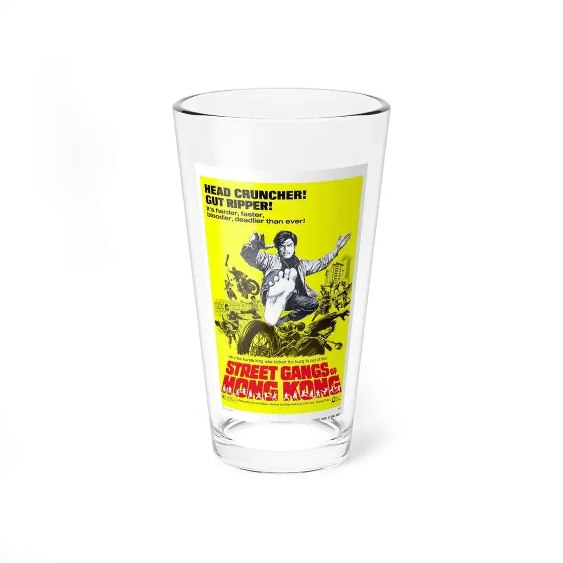 STREET GANGS OF HONG KONG 1973 Movie Poster - Pint Glass 16oz 16oz - Go Mug Yourself