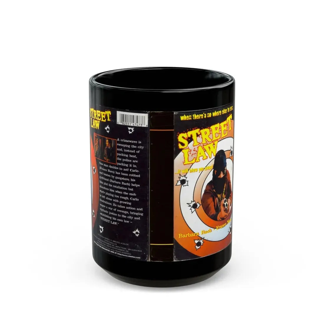 STREET LAW VERSION 2 (VHS COVER) - Black Coffee Mug 15oz - Go Mug Yourself