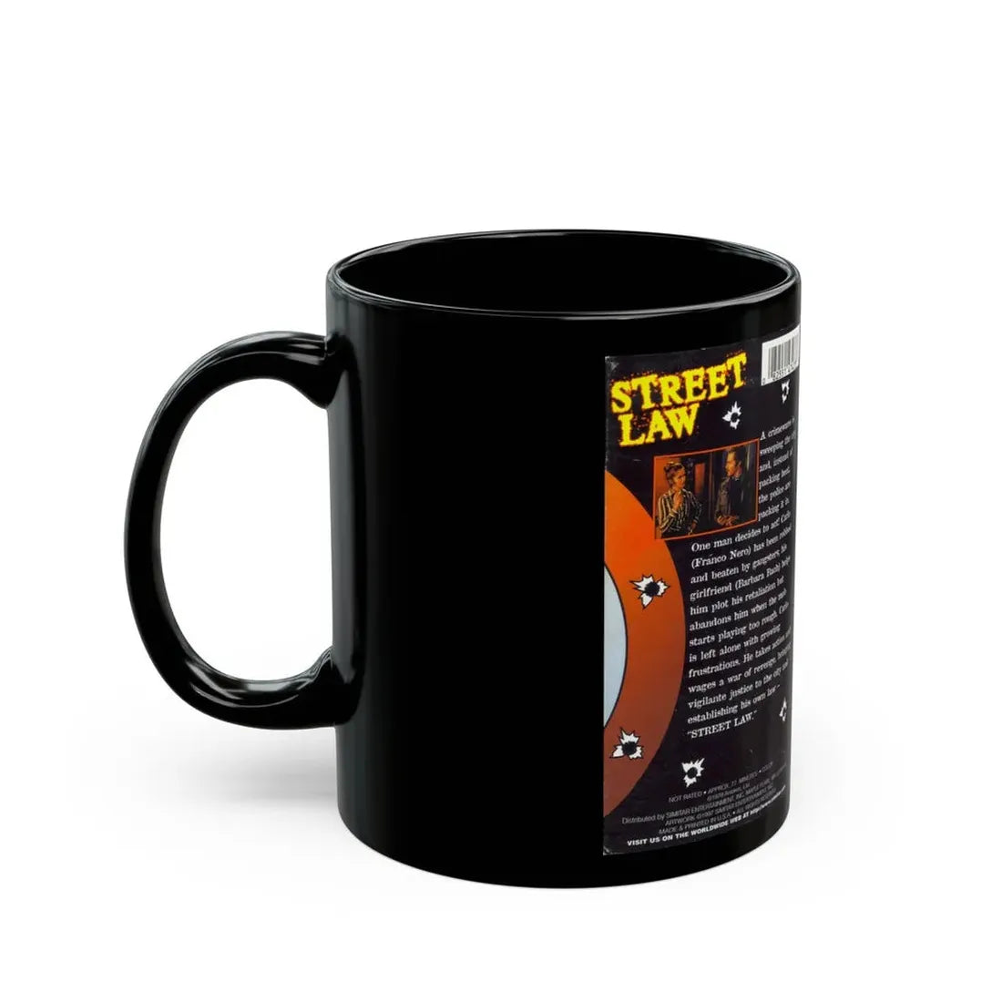 STREET LAW VERSION 2 (VHS COVER) - Black Coffee Mug - Go Mug Yourself