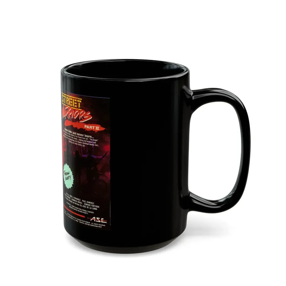 STREET WARRIORS PART 2 (VHS COVER) - Black Coffee Mug - Go Mug Yourself