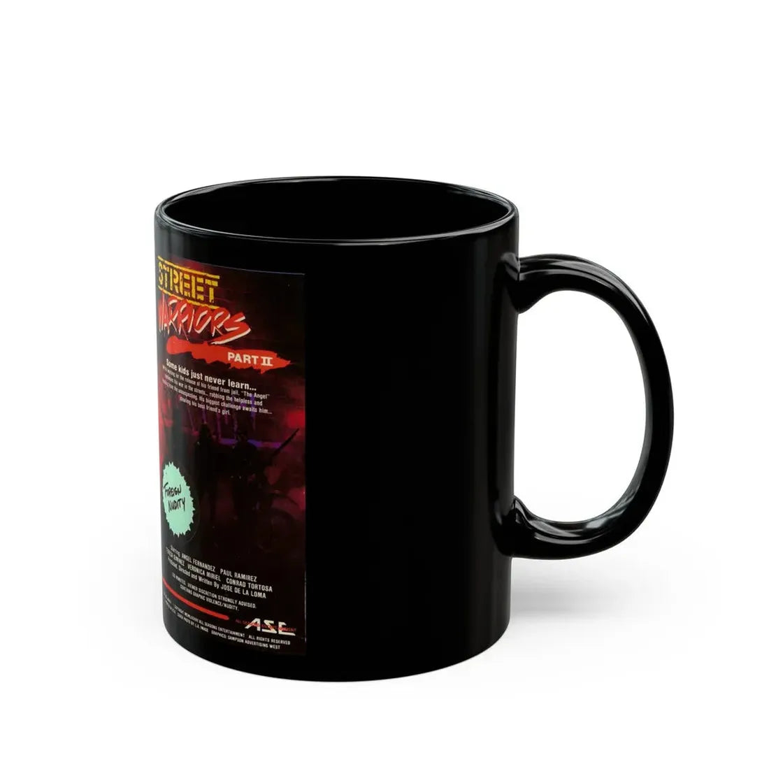 STREET WARRIORS PART 2 (VHS COVER) - Black Coffee Mug - Go Mug Yourself