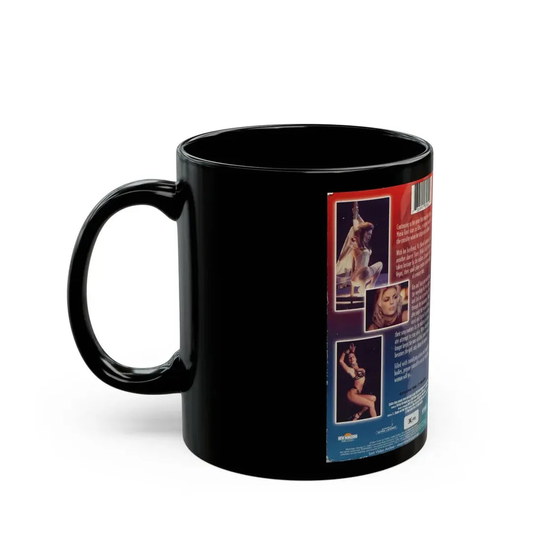 STRIP FOR ACTION (VHS COVER) - Black Coffee Mug - Go Mug Yourself