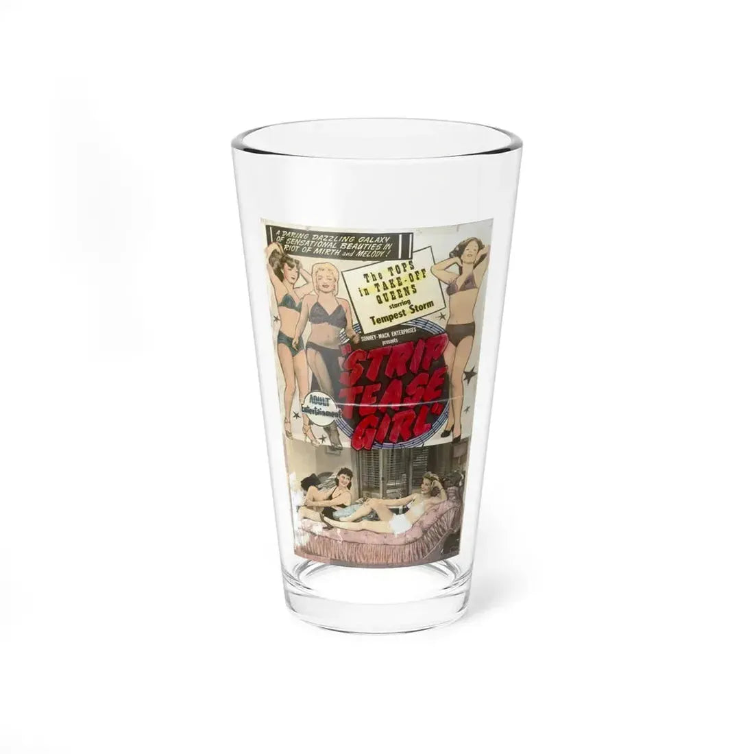 STRIP TEASE GIRL (2) 1952 Movie Poster - Pint Glass 16oz 16oz - Go Mug Yourself