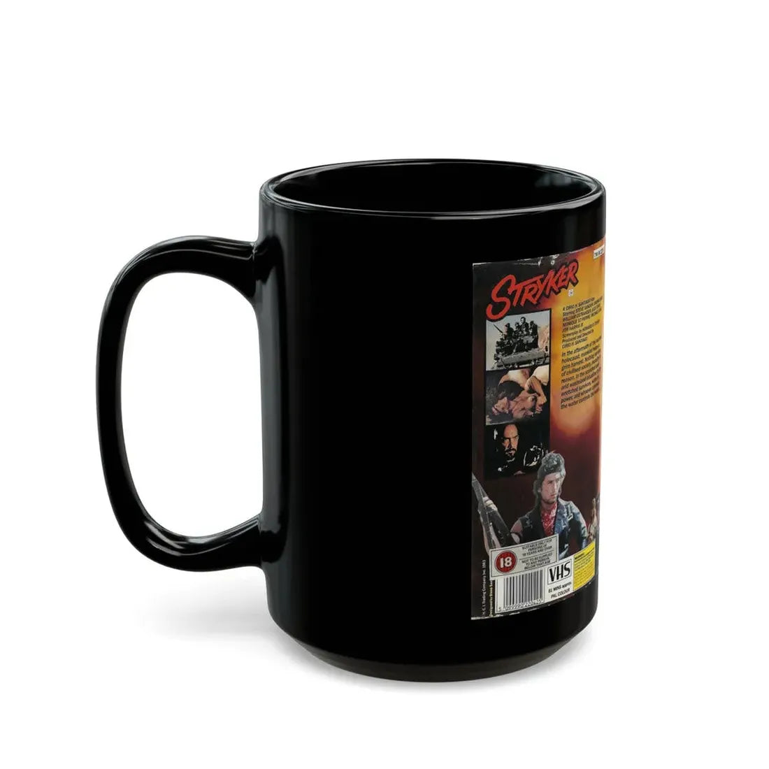 STRYKER STEVE SANDOR (VHS COVER) - Black Coffee Mug - Go Mug Yourself