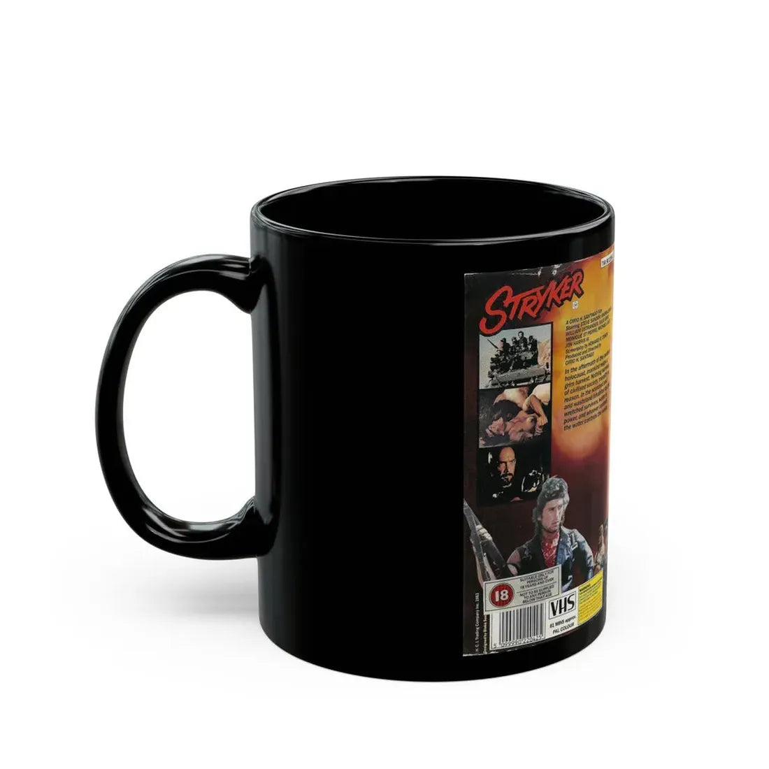 STRYKER STEVE SANDOR (VHS COVER) - Black Coffee Mug - Go Mug Yourself