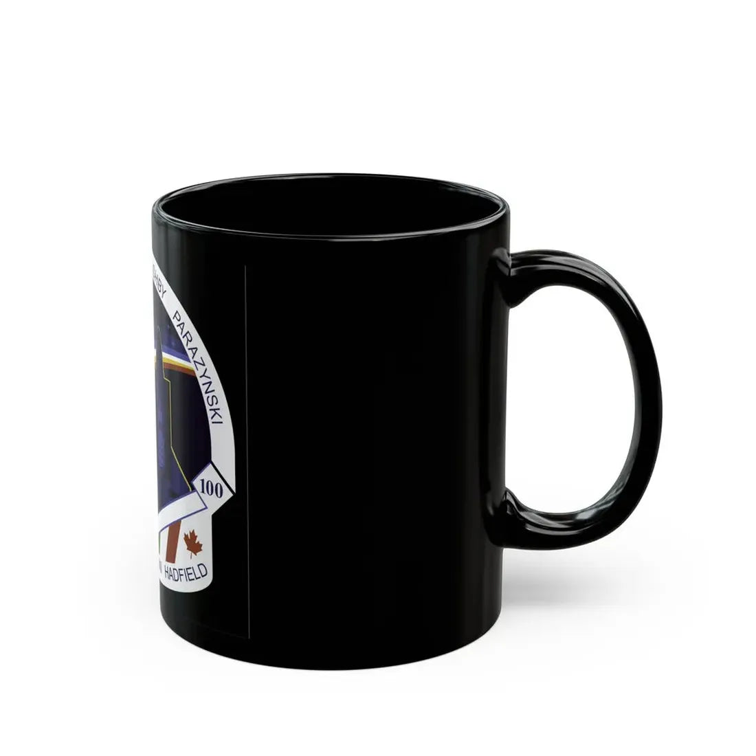 STS 100 (NASA) Black Coffee Mug - Go Mug Yourself