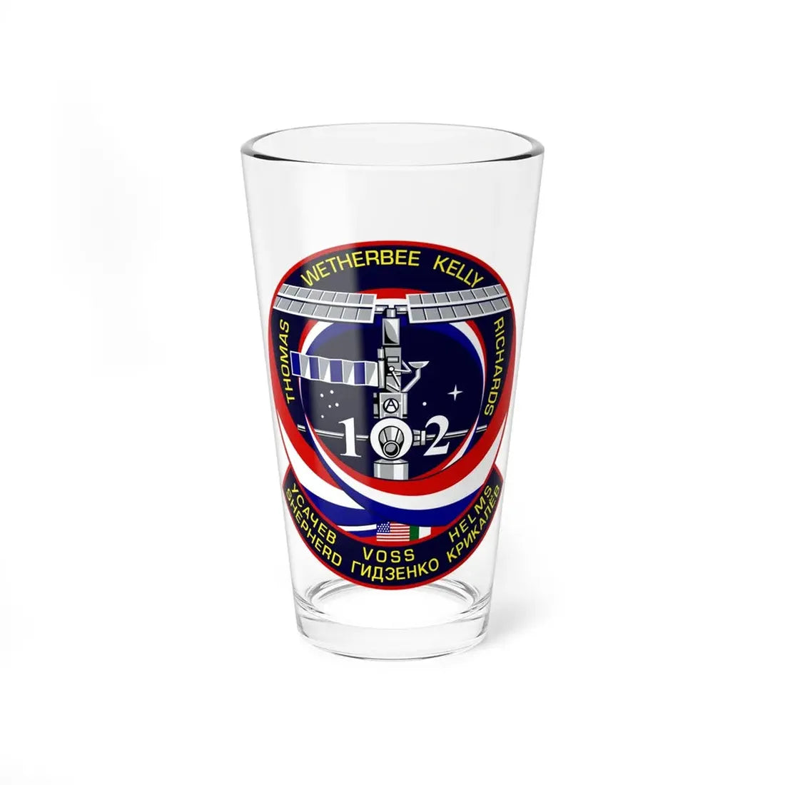 STS 102 (NASA) Pint Glass 16oz 16oz - Go Mug Yourself