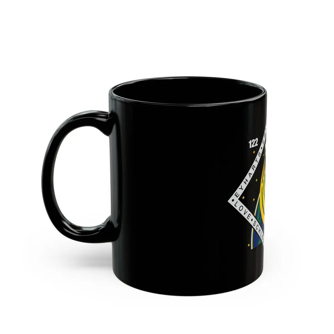 STS 122 (NASA) Black Coffee Mug - Go Mug Yourself