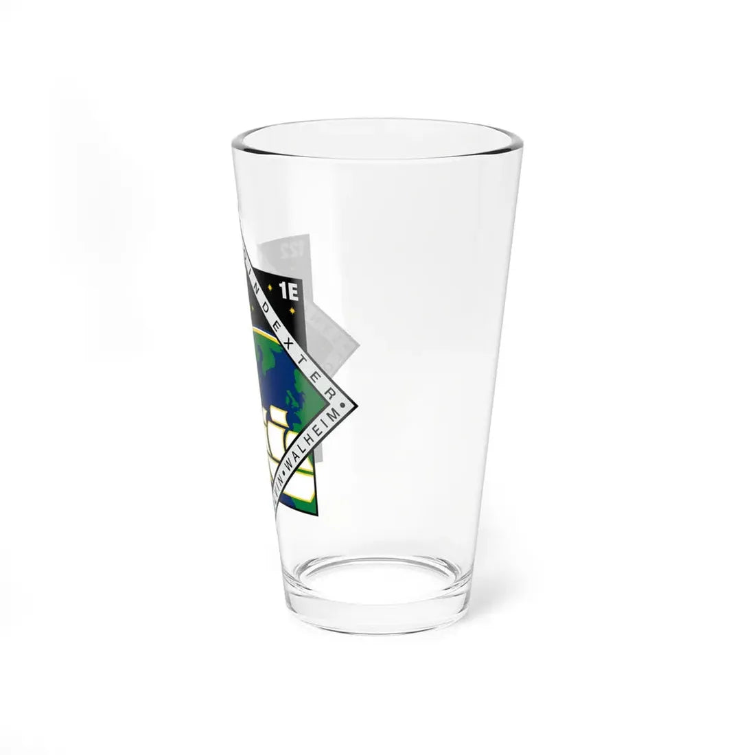 STS 122 (NASA) Pint Glass 16oz - Go Mug Yourself