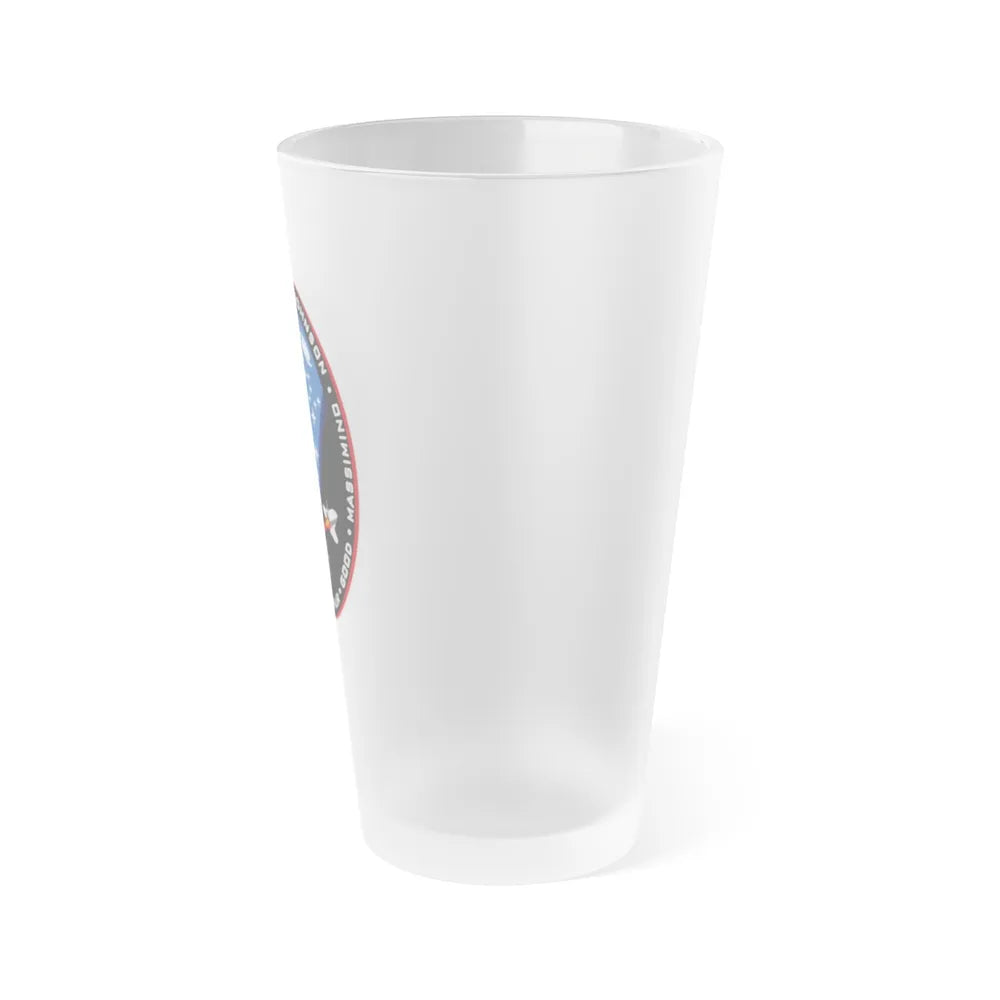 STS 125 (NASA) Frosted Pint Glass 16oz-Go Mug Yourself