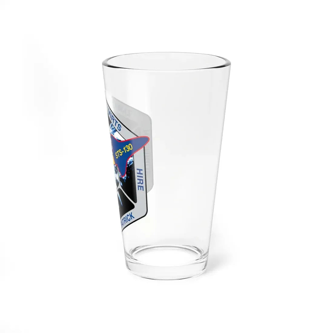 STS 130 (NASA) Pint Glass 16oz - Go Mug Yourself