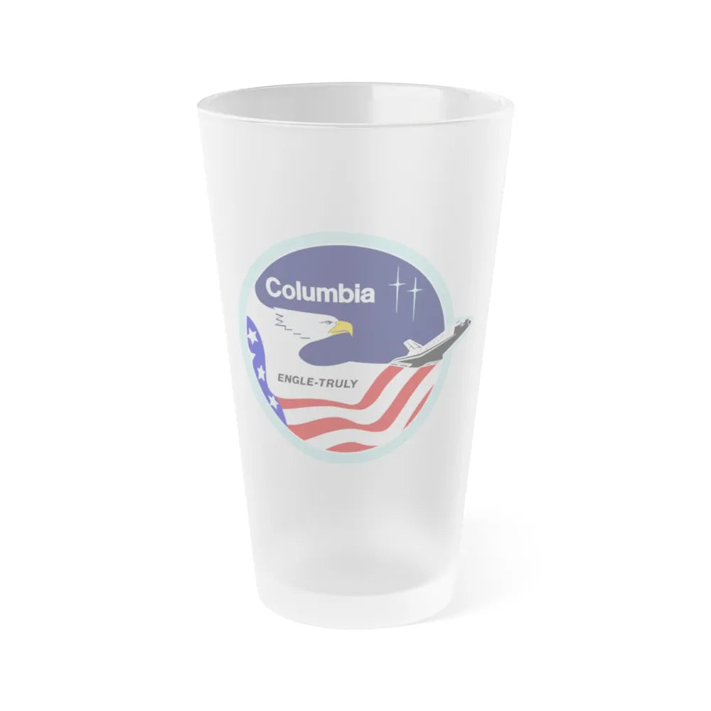 STS 2 (NASA) Frosted Pint Glass 16oz-Go Mug Yourself