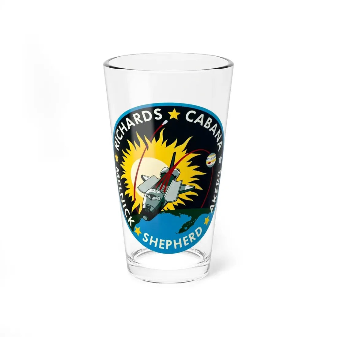 STS 41 (NASA) Pint Glass 16oz 16oz - Go Mug Yourself