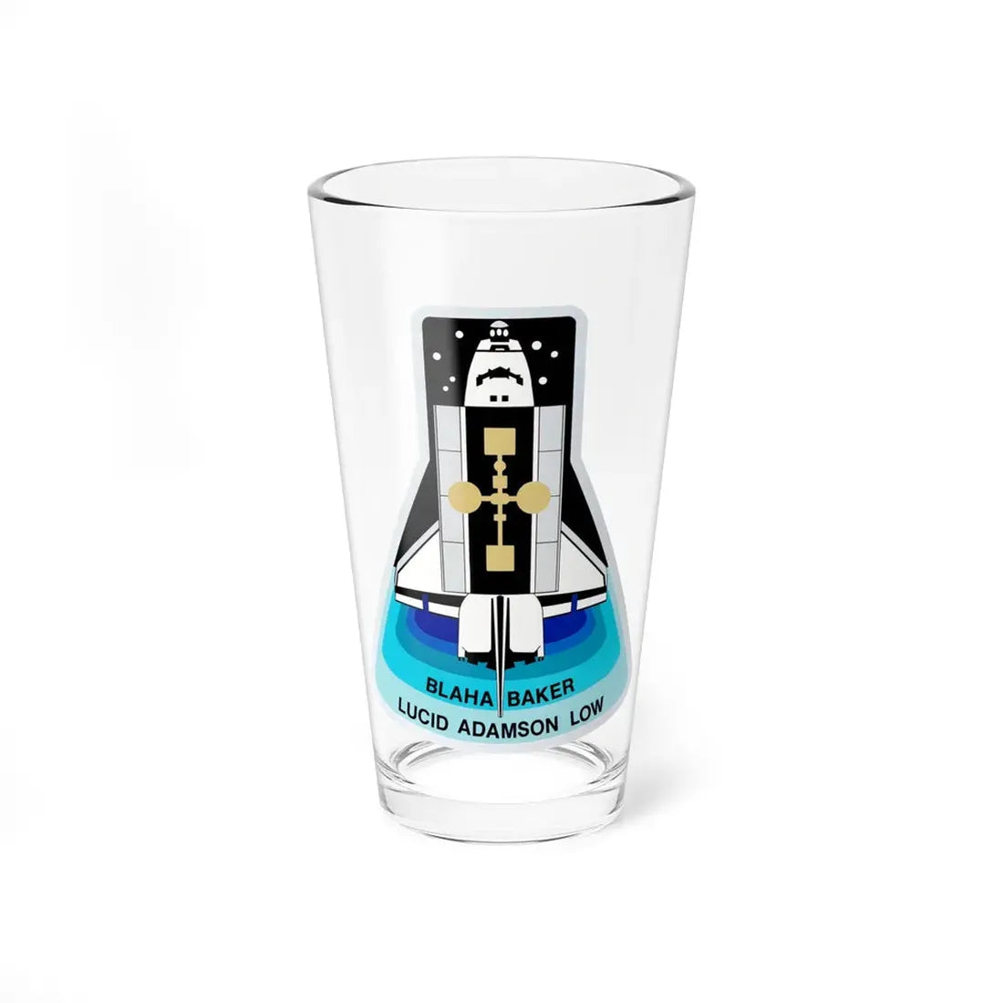 STS 43 (NASA) Pint Glass 16oz 16oz - Go Mug Yourself