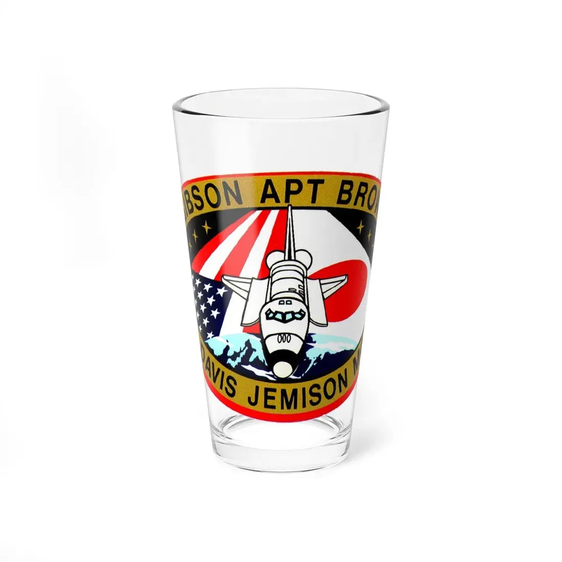 STS 47 (NASA) Pint Glass 16oz 16oz - Go Mug Yourself