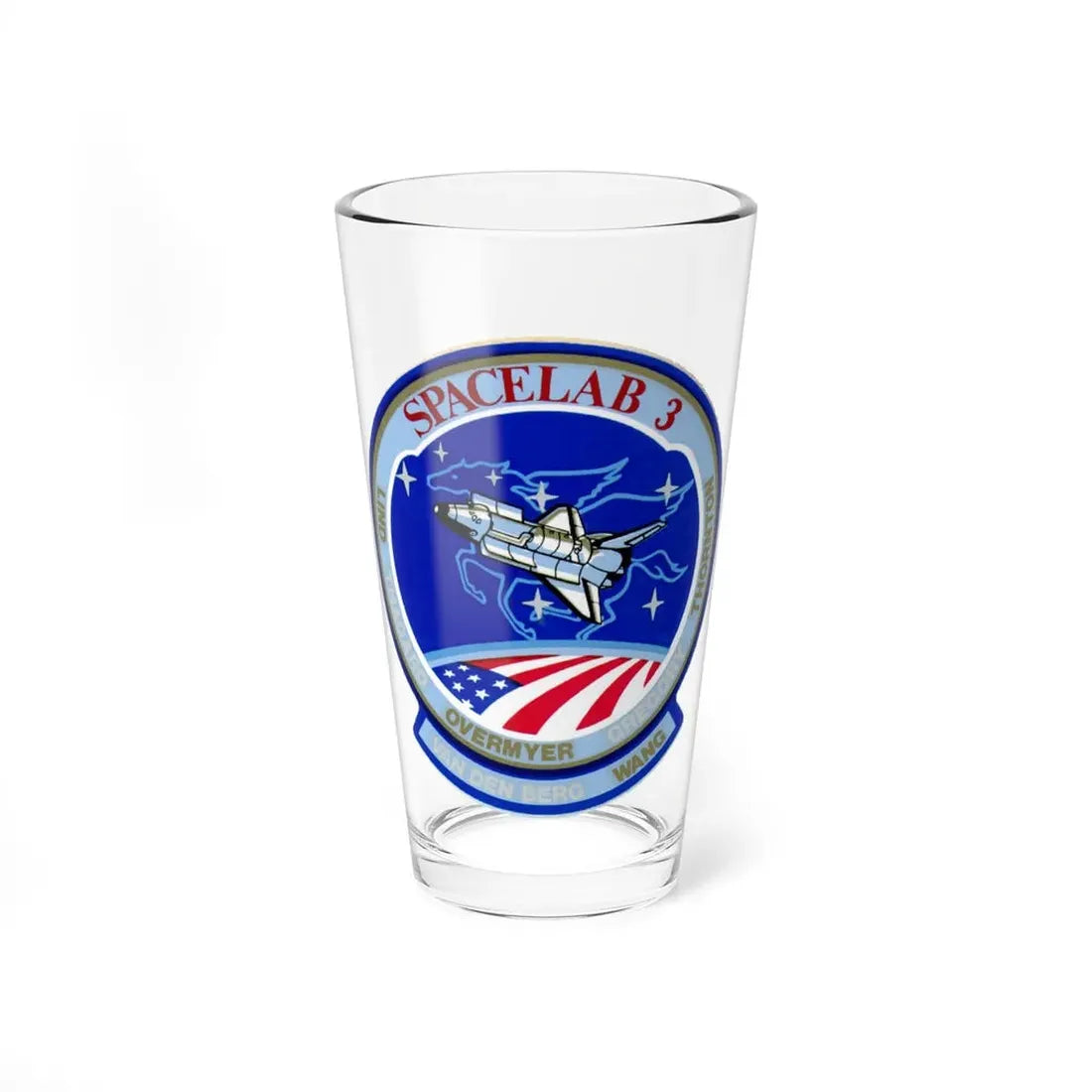 STS 51 b (NASA) Pint Glass 16oz 16oz - Go Mug Yourself