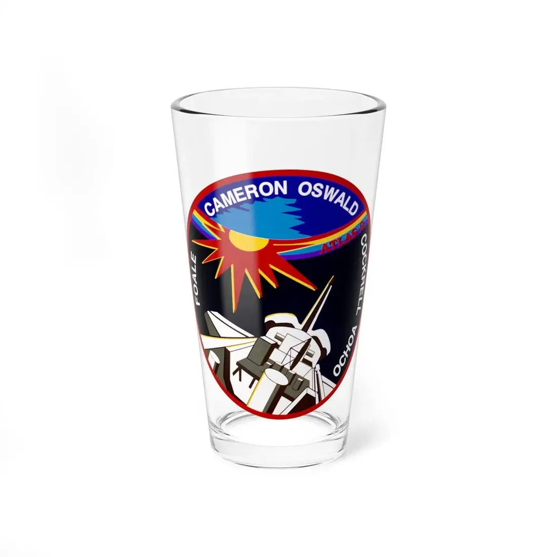 STS 56 (NASA) Pint Glass 16oz 16oz - Go Mug Yourself