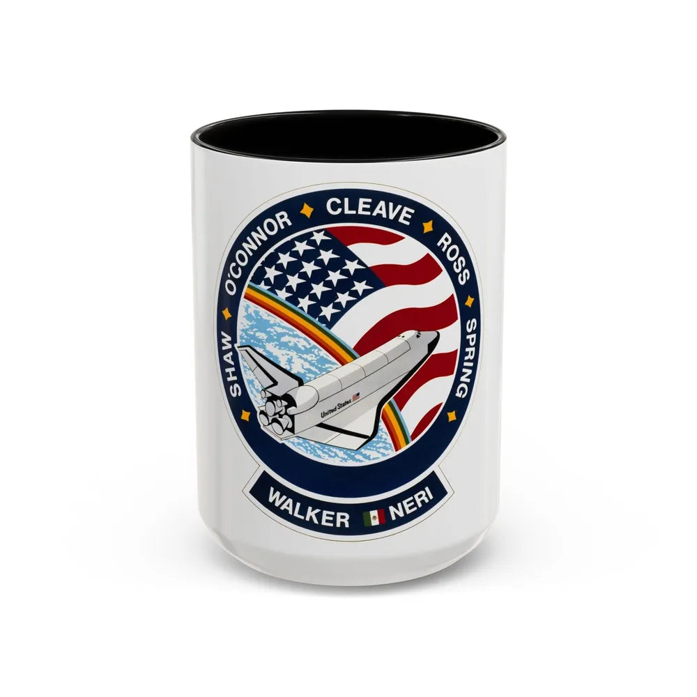 STS 61 b (NASA) Accent Coffee Mug-15oz-Black-Go Mug Yourself