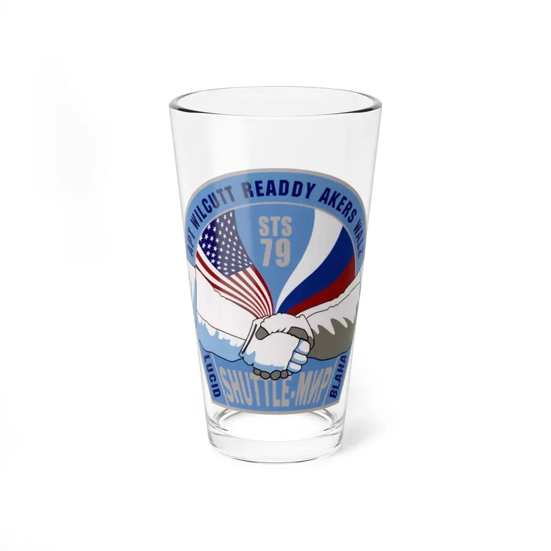 STS 79 (NASA) Pint Glass 16oz 16oz - Go Mug Yourself