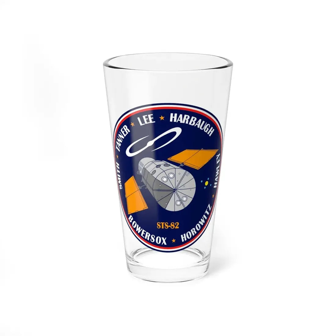 STS 82 (NASA) Pint Glass 16oz 16oz - Go Mug Yourself