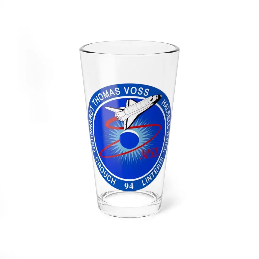 STS 94 (NASA) Pint Glass 16oz 16oz - Go Mug Yourself