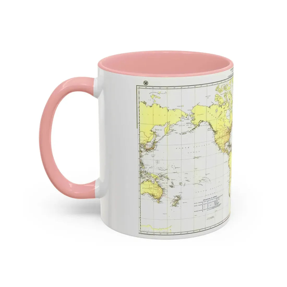 Submarine Cables of the World (1896) (Map) Accent Coffee Mug - Go Mug Yourself