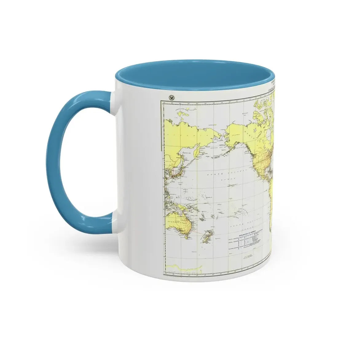 Submarine Cables of the World (1896) (Map) Accent Coffee Mug - Go Mug Yourself