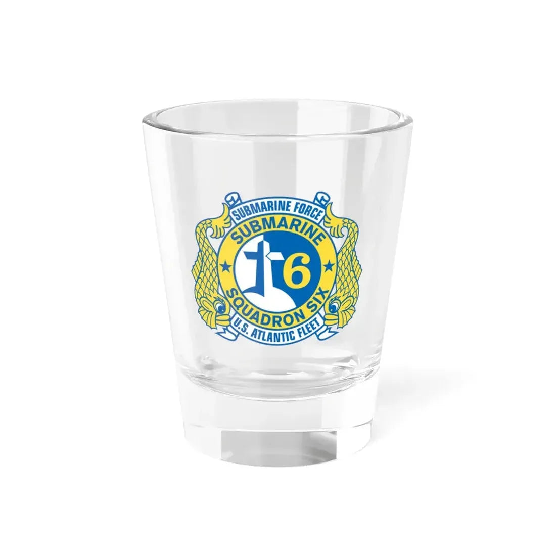 Submarine Force US Atlantic Fleet (U.S. Navy) Shot Glass 1.5oz 1.5oz - Go Mug Yourself