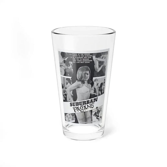 SUBURBAN PAGANS 1968 Movie Poster - Pint Glass 16oz 16oz - Go Mug Yourself