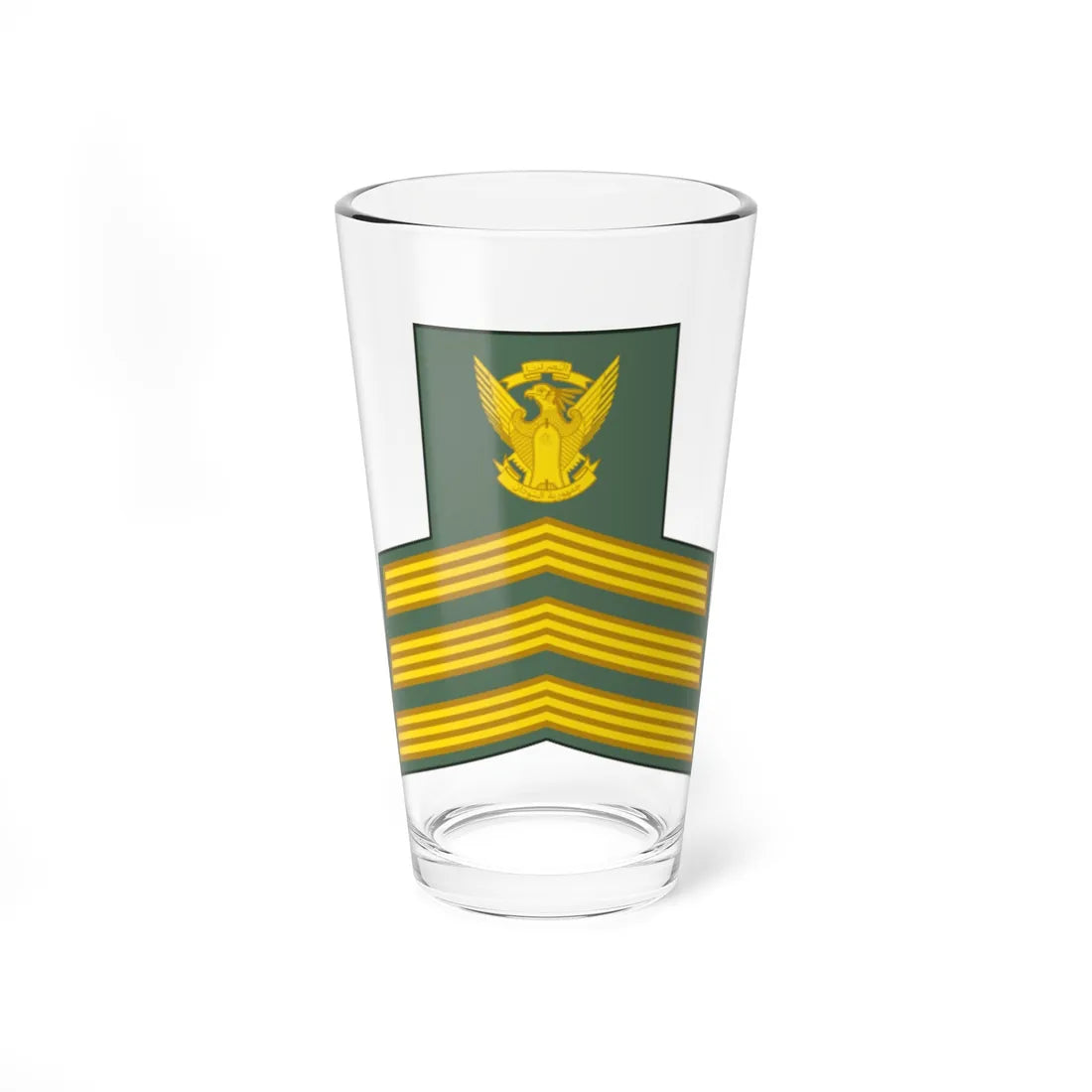 Sudan Army OR06 (Sudan) (Military Rank) Pint Glass 16oz - Go Mug Yourself