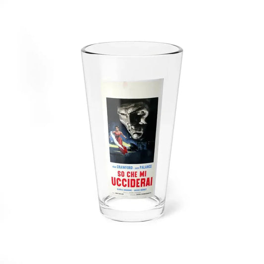 SUDDEN FEAR (ITALIAN) 1952 Movie Poster - Pint Glass 16oz 16oz - Go Mug Yourself