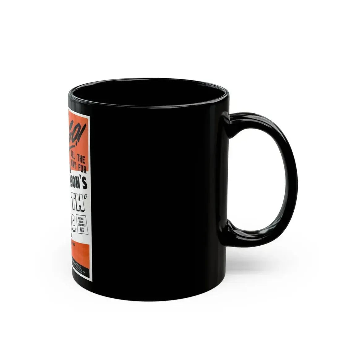 Sue Thompson 1965 (Music Poster) Black Coffee Mug - Go Mug Yourself
