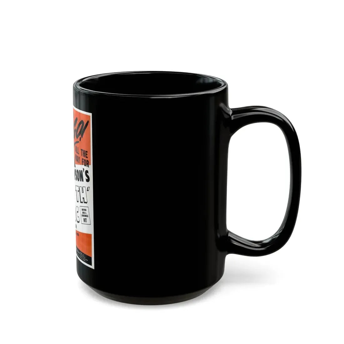 Sue Thompson 1965 (Music Poster) Black Coffee Mug - Go Mug Yourself