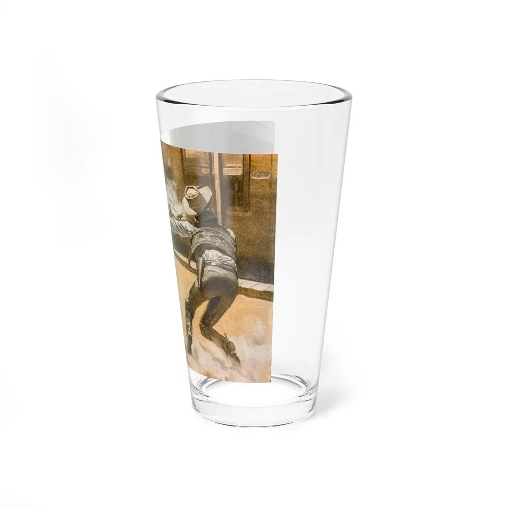 Sugarfoot by Clarence Budington Kelland, The Saturday Evening Post, January 24, 1942 (Magazine Illustration) Pint Glass 16oz - Go Mug Yourself