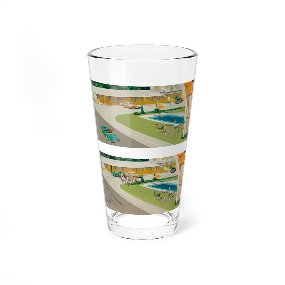 Summer Madness, The Saturday Evening Post cover, August 17, 1957 (Magazine Illustration) Pint Glass 16oz 16oz - Go Mug Yourself