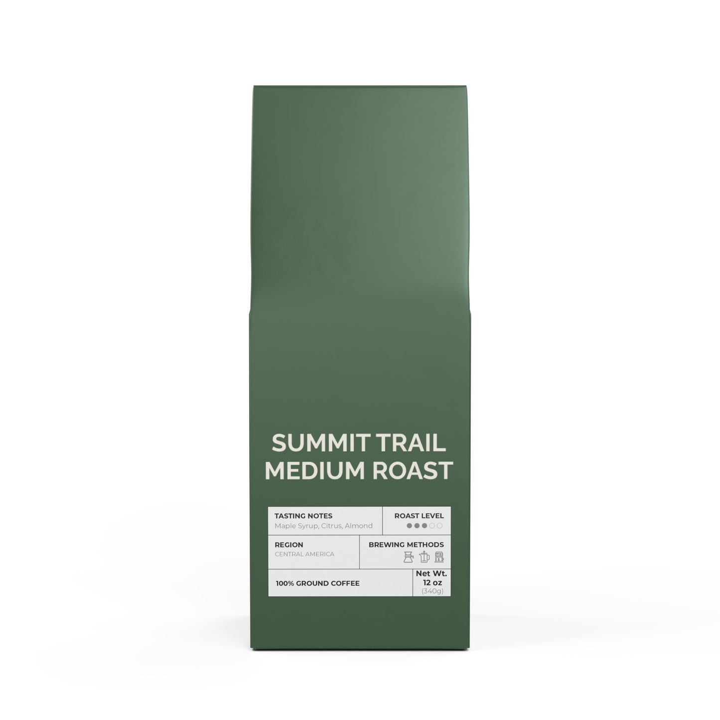 Summit Trail Medium Roast-Ground-12oz-Go Mug Yourself