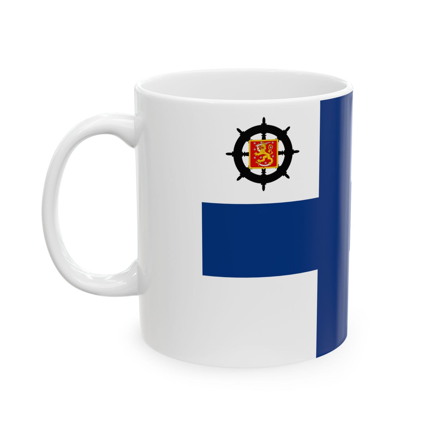 Suomen luotsilippu 1920-1978 (Finland) White Coffee Mug-Go Mug Yourself