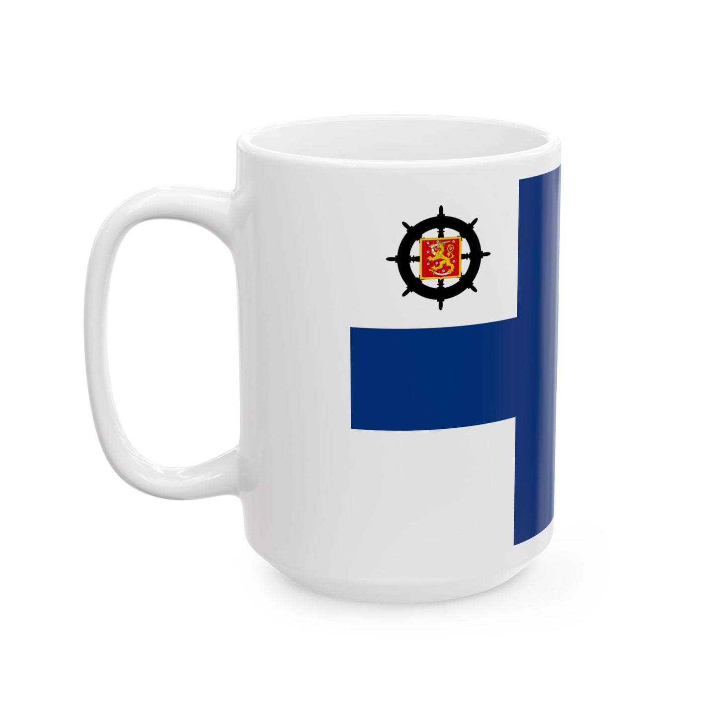 Suomen luotsilippu 1920-1978 (Finland) White Coffee Mug-Go Mug Yourself