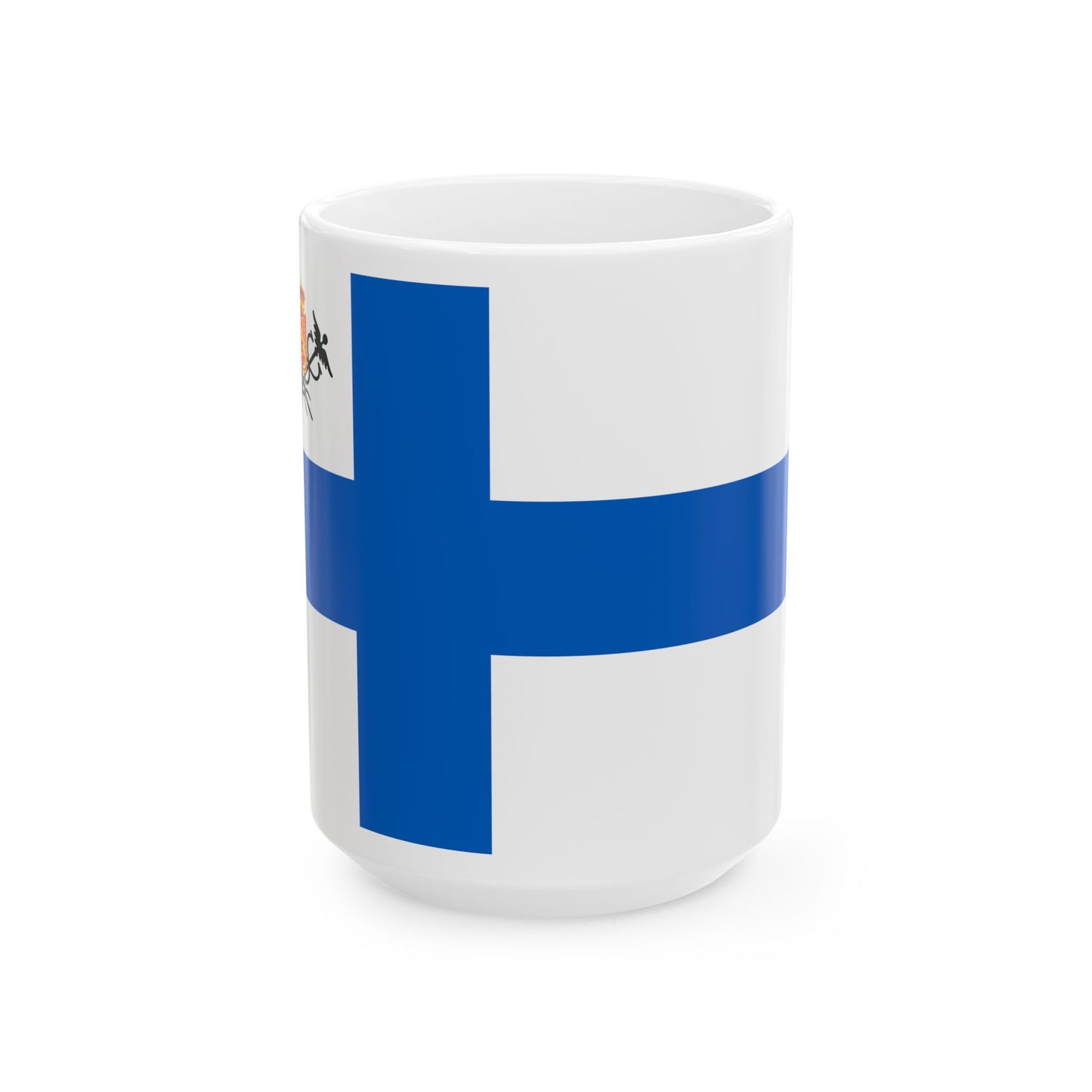 Suomen tullilippu 1919-1920 (Finland) White Coffee Mug-15oz-Go Mug Yourself