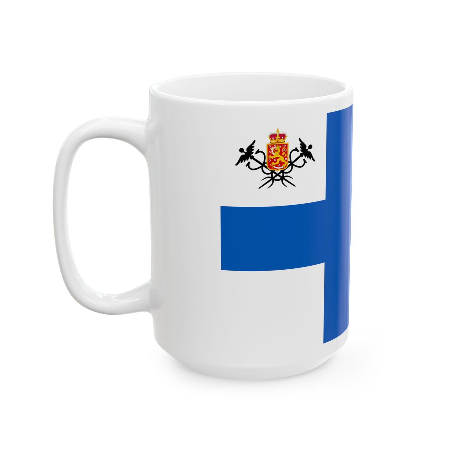 Suomen tullilippu 1919-1920 (Finland) White Coffee Mug-Go Mug Yourself