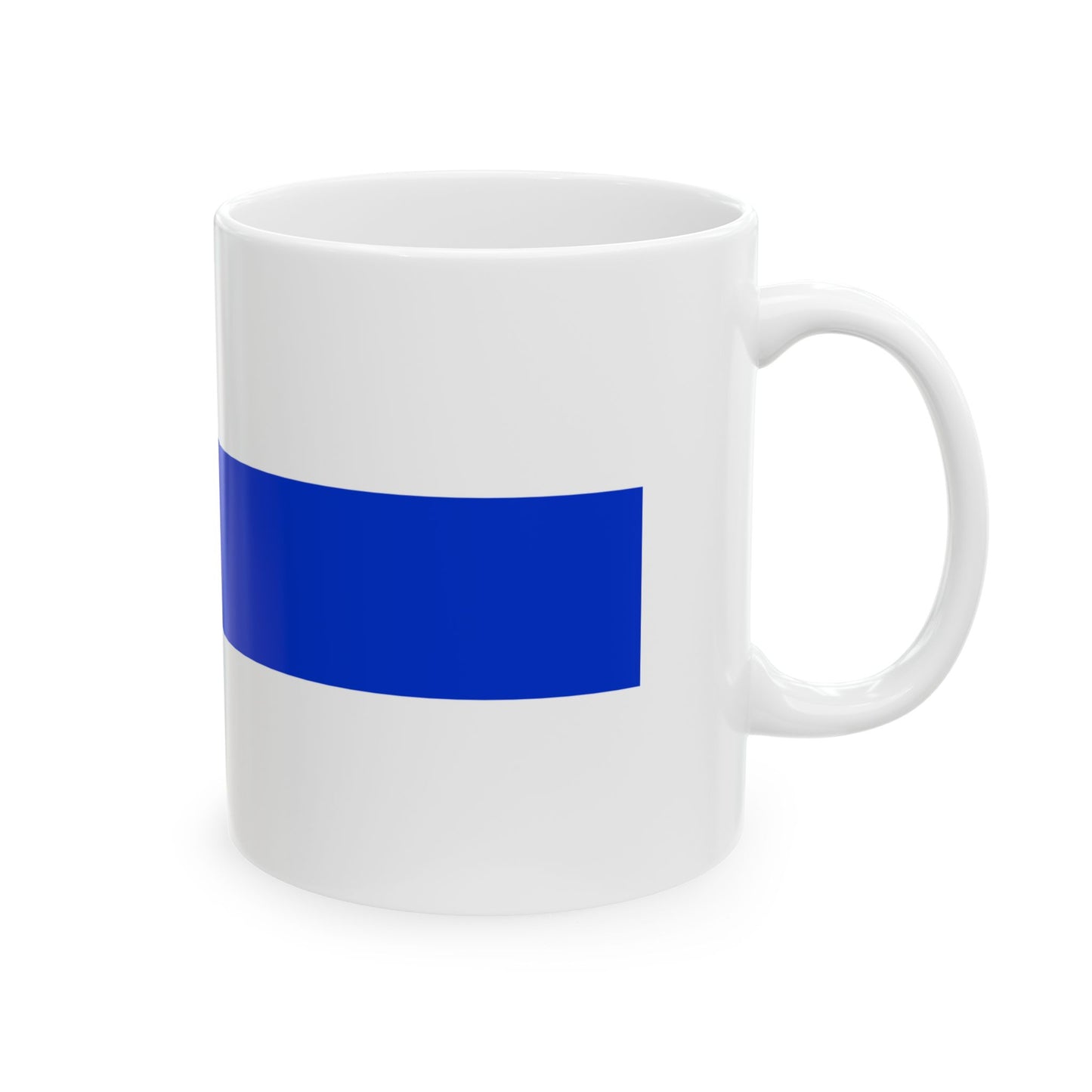 Suomen valtionlippu 1918-1920 (Finland) White Coffee Mug-Go Mug Yourself