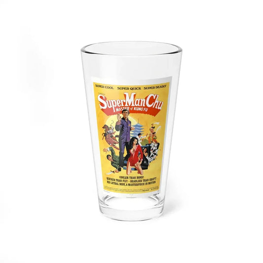 SUPER MAN CHU 1973 Movie Poster - Pint Glass 16oz 16oz - Go Mug Yourself