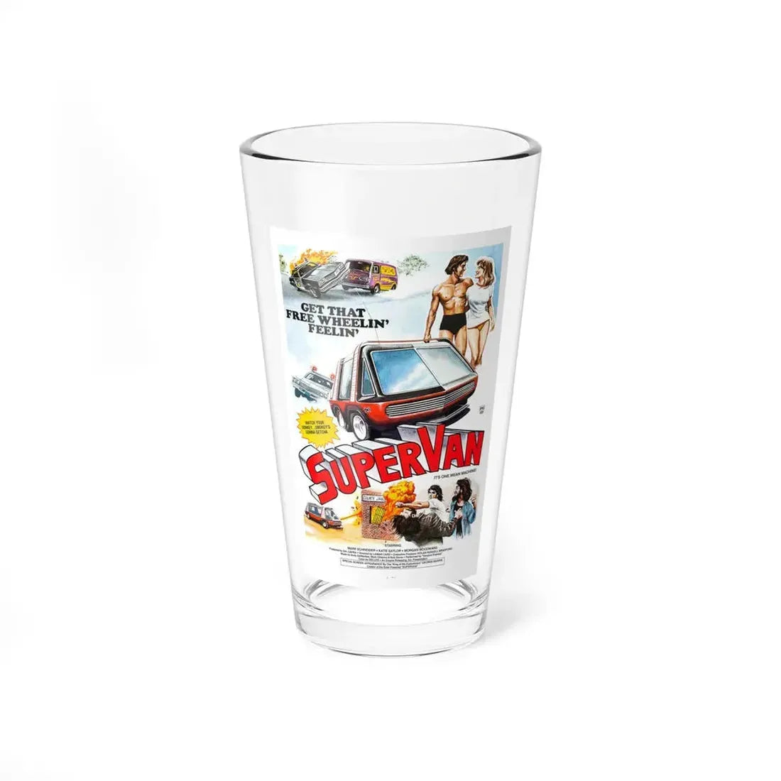SUPERVAN 1977 Movie Poster - Pint Glass 16oz 16oz - Go Mug Yourself