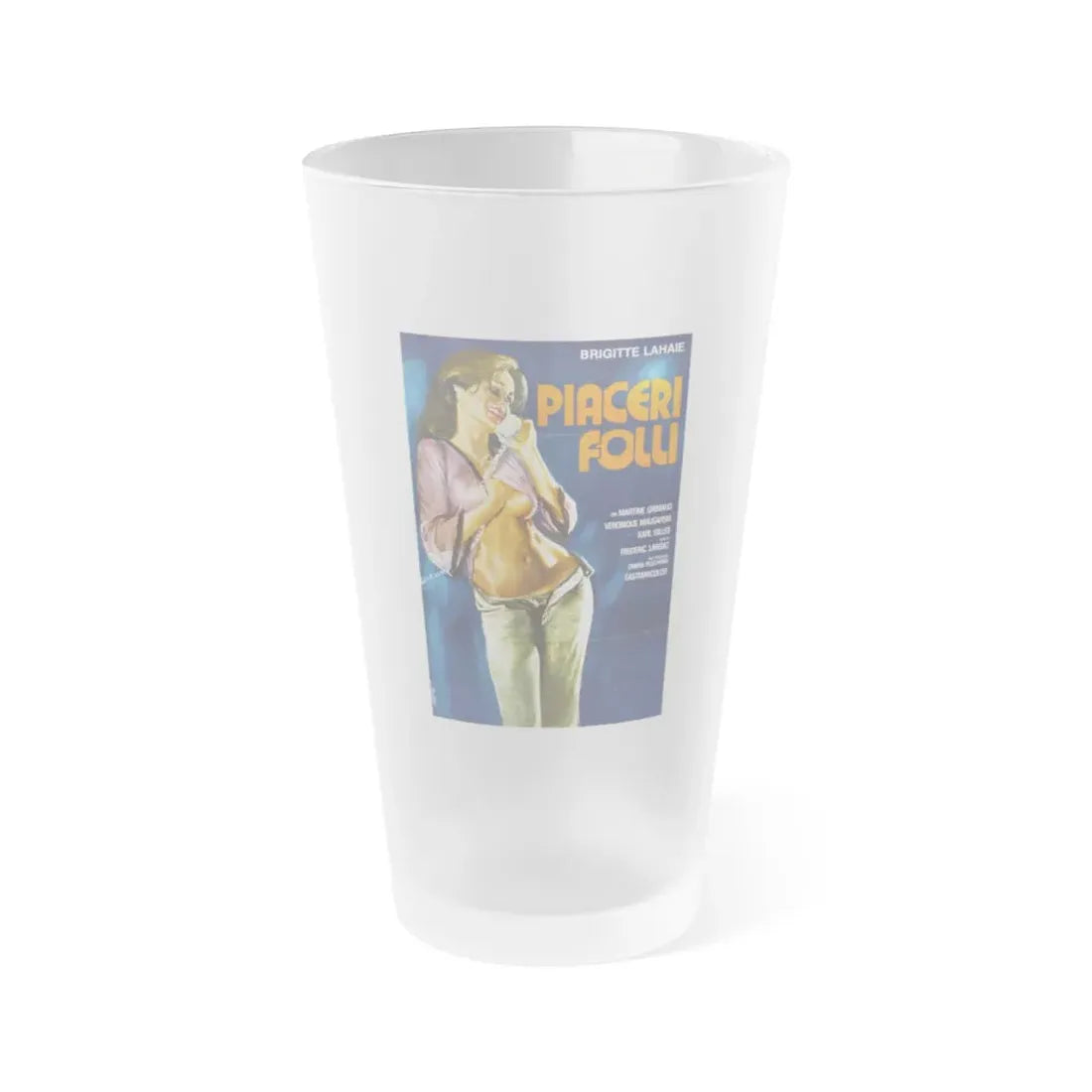 SUPREME DELIGHTS 1977 Movie Poster - Frosted Pint Glass 16oz Default Title - Go Mug Yourself