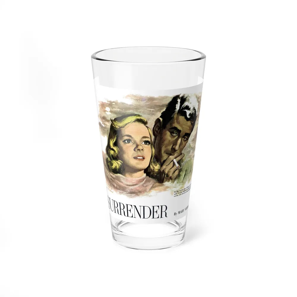 Surrender, Collier's, August 9, 1952 (Magazine Illustration) Pint Glass 16oz 16oz - Go Mug Yourself
